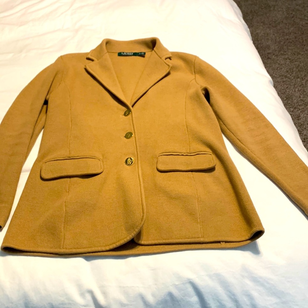 Ralph Lauren camel stretch blazer
